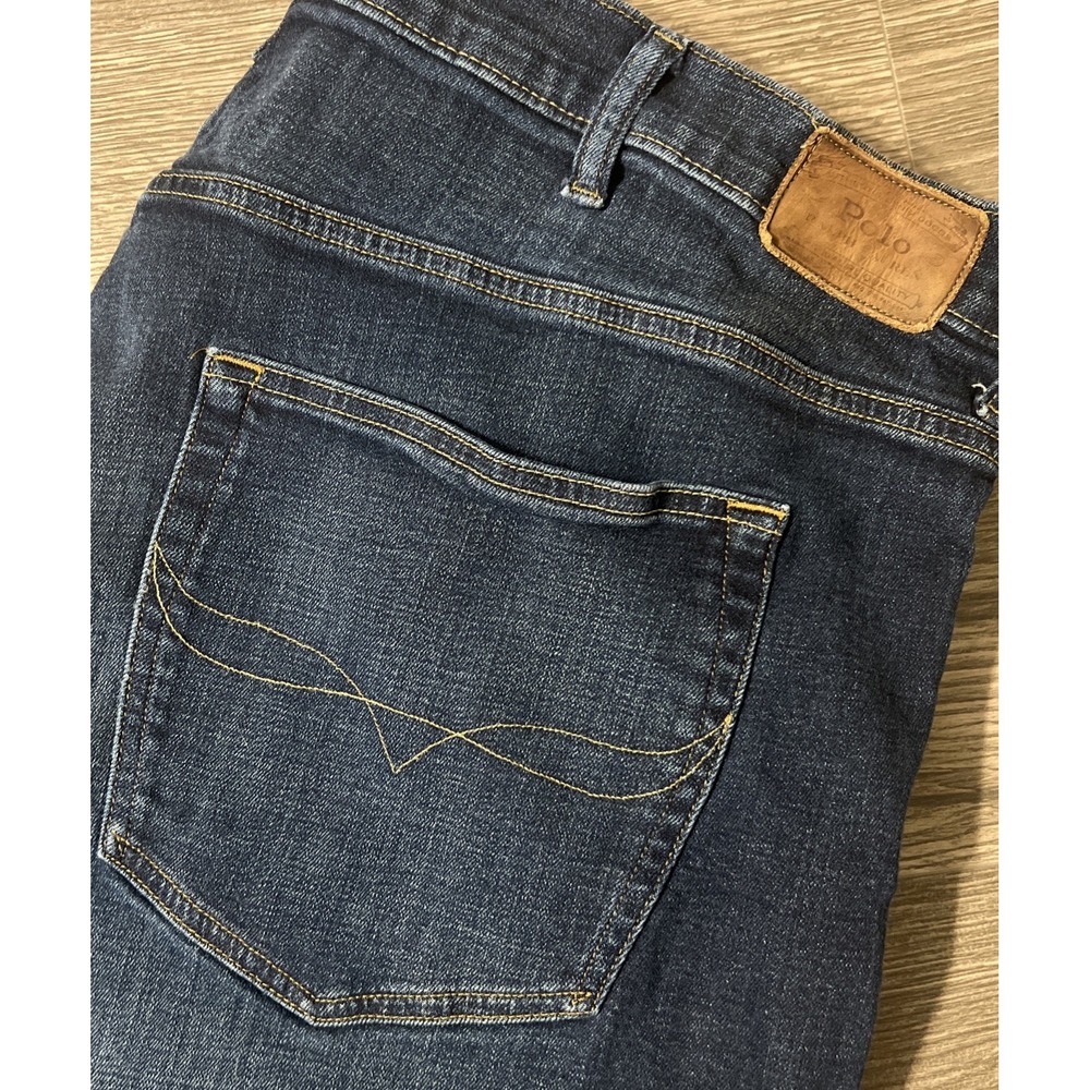 Polo Ralph Lauren Hampton Relaxed Straight Dark Wash Blue Jeans Size 48B (48x30)